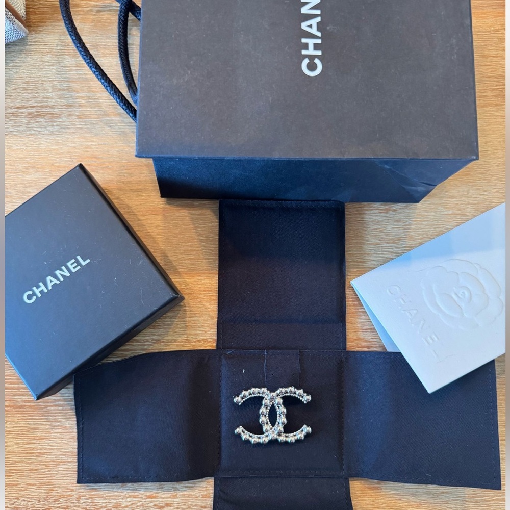 CHANEL Silver Hair Clip